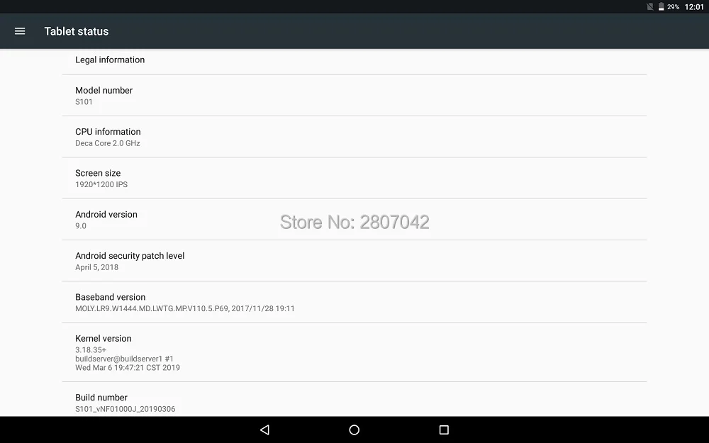 6G+ 64 ГБ 10 дюймов планшетный ПК 3G Android 9,0 Deca Core супер планшеты Ram 6 ГБ Rom 64 Гб WiFi gps 10,1 планшет ips T100 две SIM gps