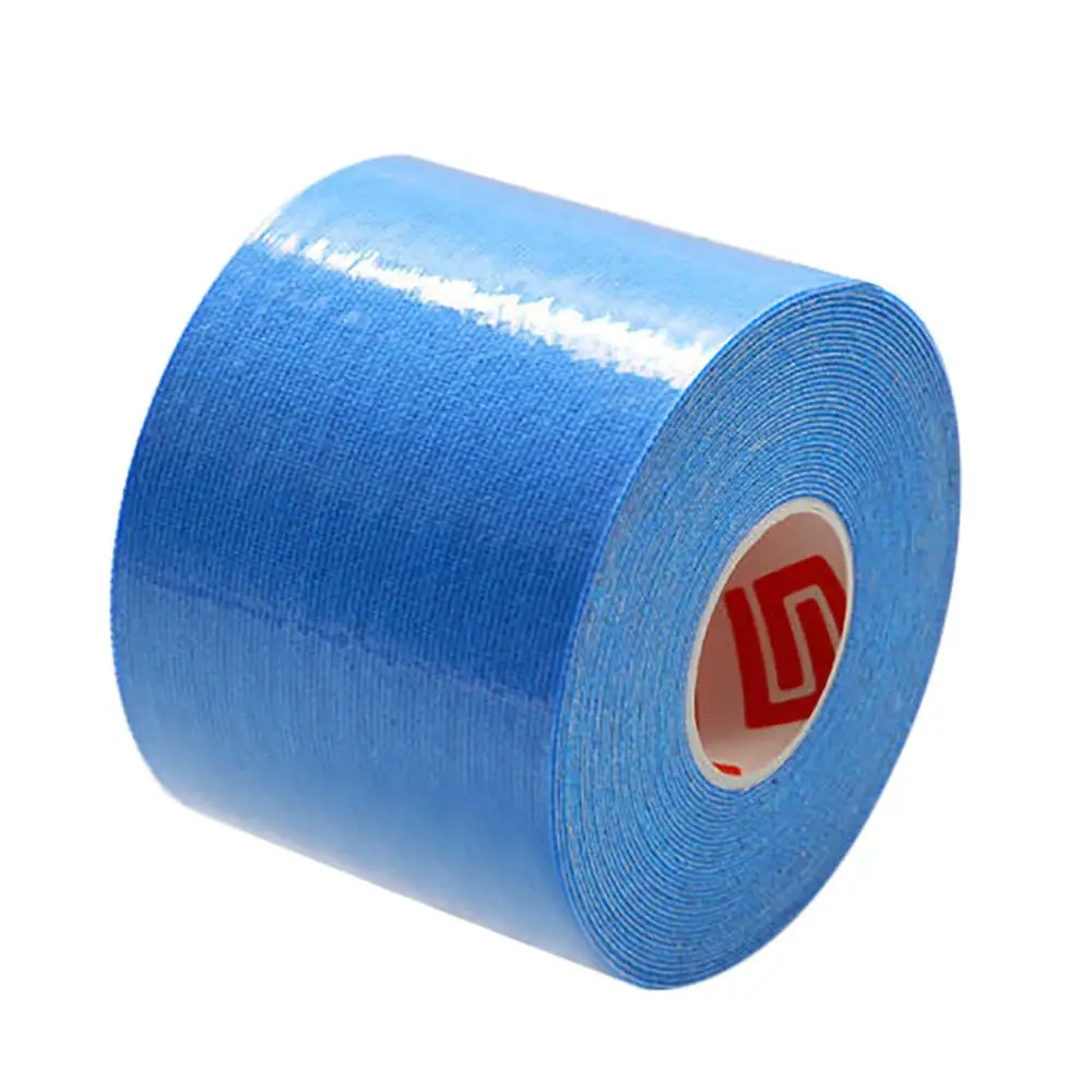 1 Roll Elastic Kinesiology Sports Tape Muscle Pain Care Therapeutic Multicolored muscle stickers cotton tape hypoallergenic F1 - Color: BU
