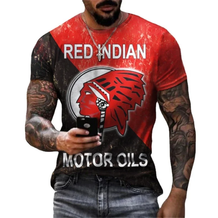 

2021 new men's youth sports letter print slim T-shirt