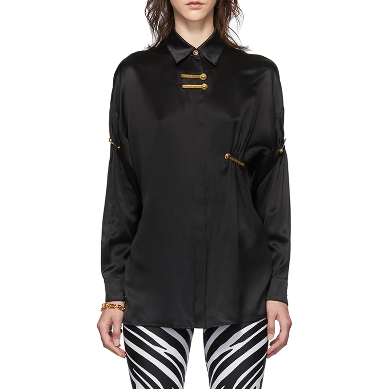 Весенние дизайнерские топы для подиума 2020 роскошные Свободные повседневные