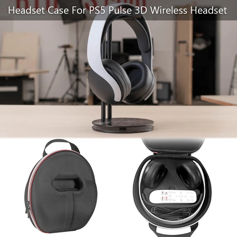 

Portable Hard EVA Pouch Protective Cover Storage Bag Box Carrying Case for -Playstation 5 PS5 PULSE 3D Wireless Headset