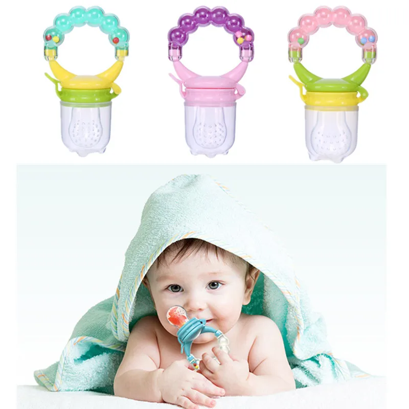 Соска пустышка силиконовая для кормления младенцев с фруктами|Шнурки и чехлы