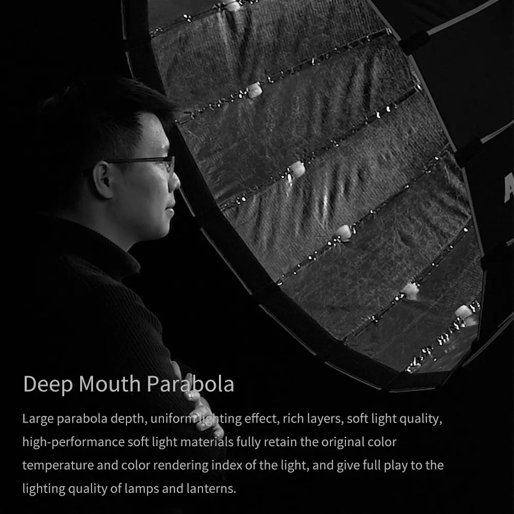 AMBITFUL P120 120 см 16 металлических стержней глубокой параболического софтбокса Bowens