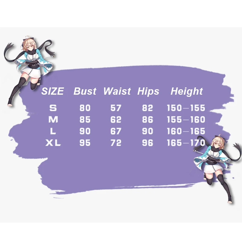 

Anime Fate Grand Order 2020 The NewSakura Saber Okita Souji Cosplay Costume Kimono Halloween costumes for wom Inner Uniforms