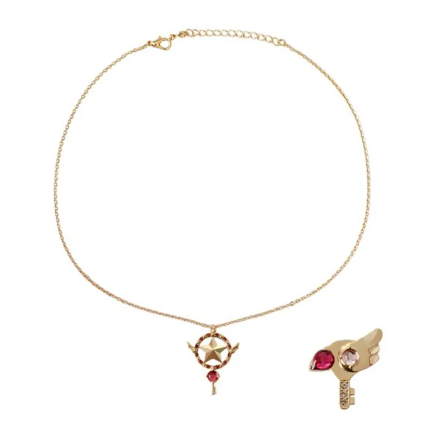 Аниме Card Captor Sakura clear ожерелье с кулоном в форме игральных карт Clow волшебная