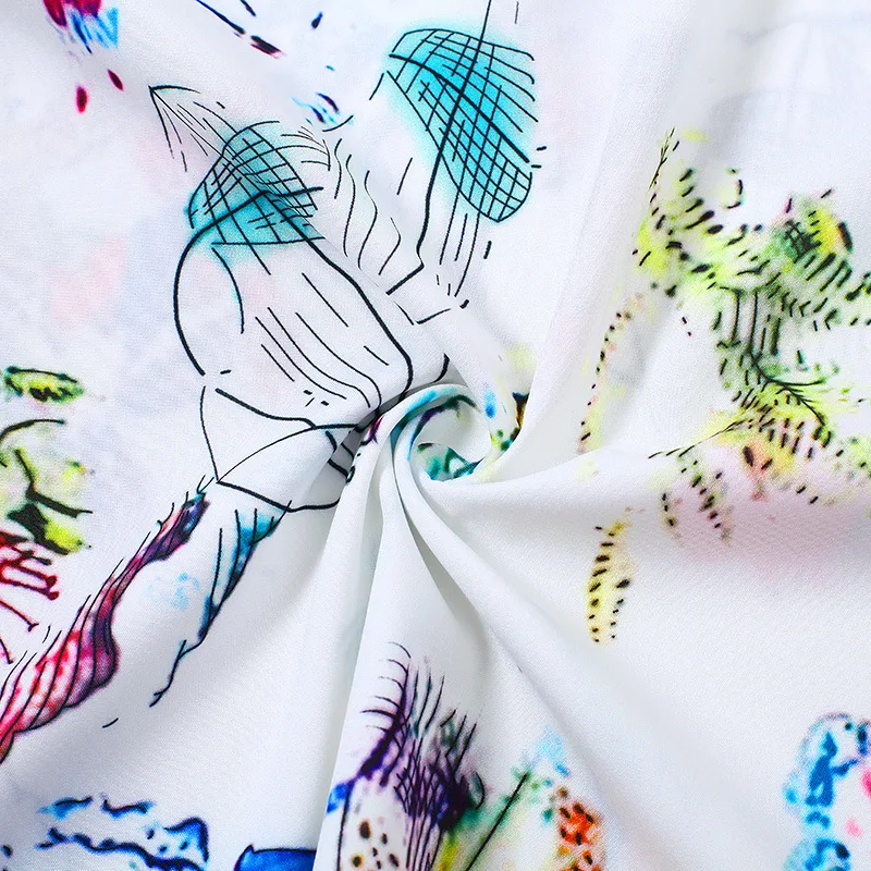 

2020 Autumn European and American-Style Digital Printed Shirt Top Shirt Women's Clothing