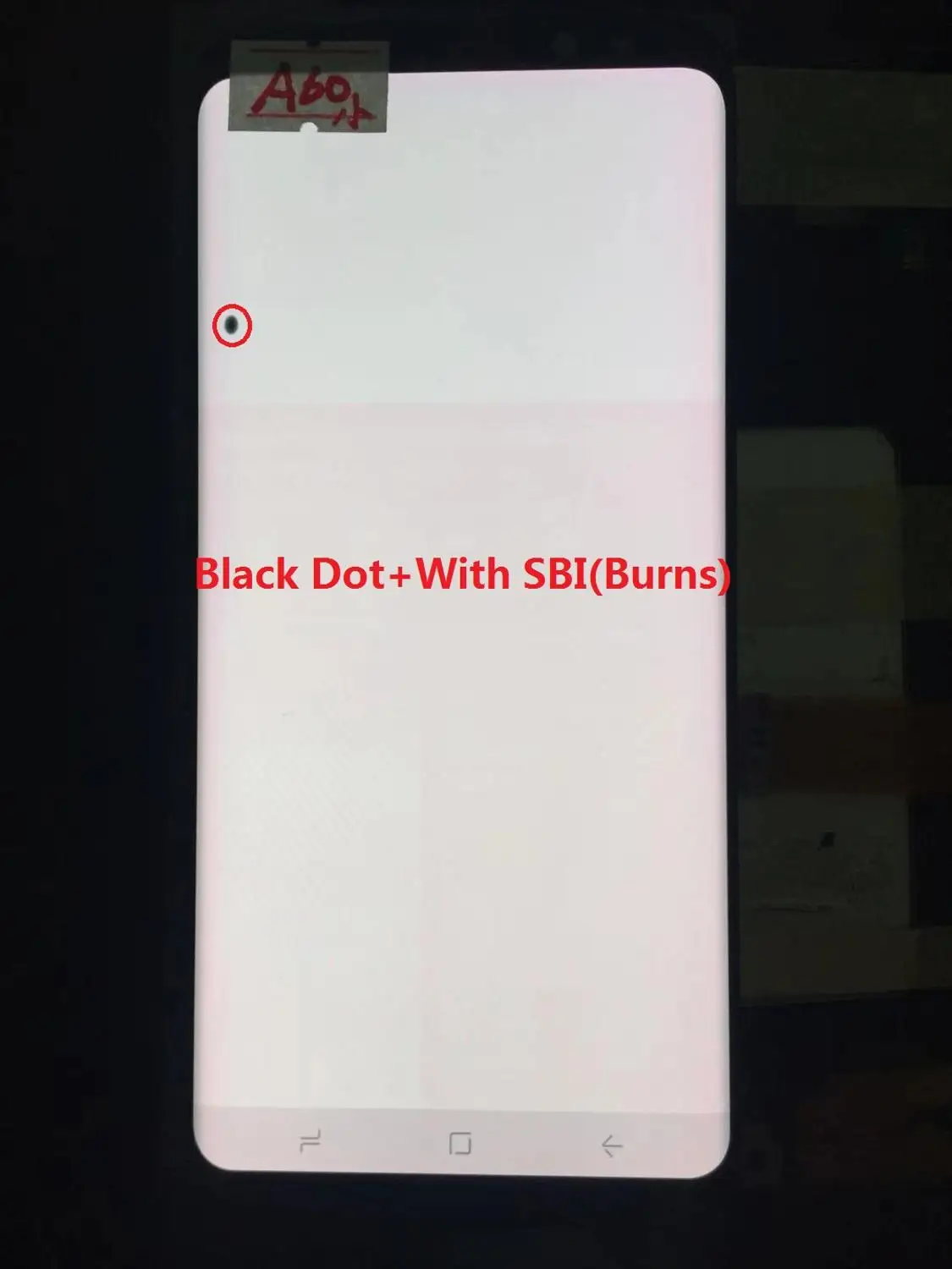 NO.A60 Black Frame Original AMOLED with frame for Samsung Galaxy S8+ PLUS G955A G955U G955F G955V LCD display touch screen assembly with dots - Цвет: NO.A60 Black Frame