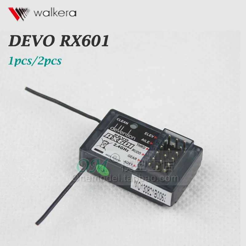 Бесплатная доставка/Walkera 2 4 ГГц 6CH Стандартный RX601 приемник для Devention DEVO 6 7 8 10 12 TX