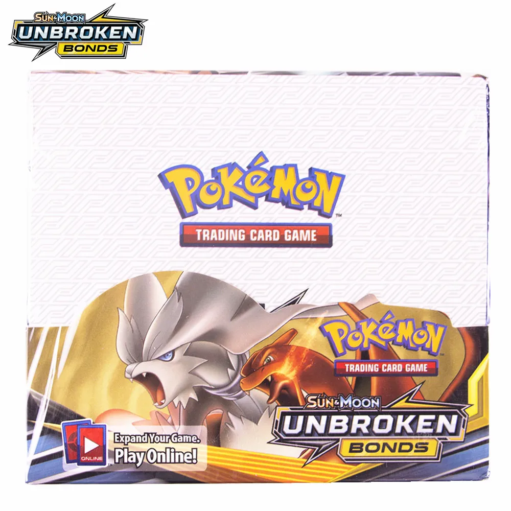 324 шт. карточка с покемоном солнце и луна коробка непрерывными облигациями