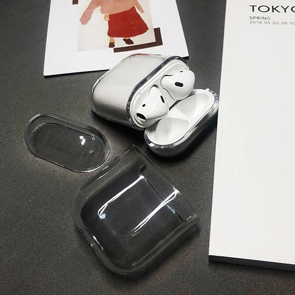 Милый беспроводной Чехол для наушников Iphone AirPods 1 и 2 пластиковый противоударный