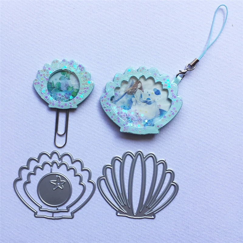 Жемчуг Гребешок шаблон металла резки штампы 2020 трафарет декоративные