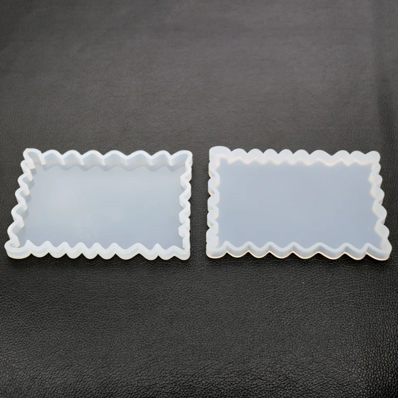 Irregular rectangle 1 шт. DIY Кристалл эпоксидная смола, форма неправильной подстаканник Плесень ручной кулон, чтобы сделать зеркало силиконовая форма - Цвет: Irregular rectangle