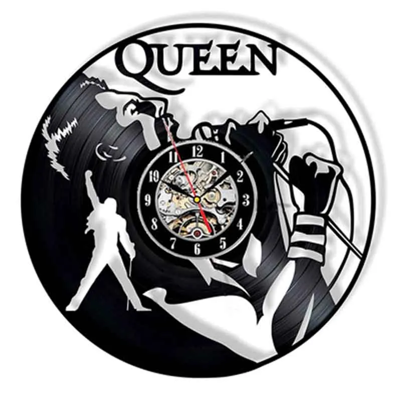 

Виниловые настенные часы Queen Music рок-группы, настенные часы с музыкальной тематикой, на батарейках, современный дизайн, украшение для дома, п...