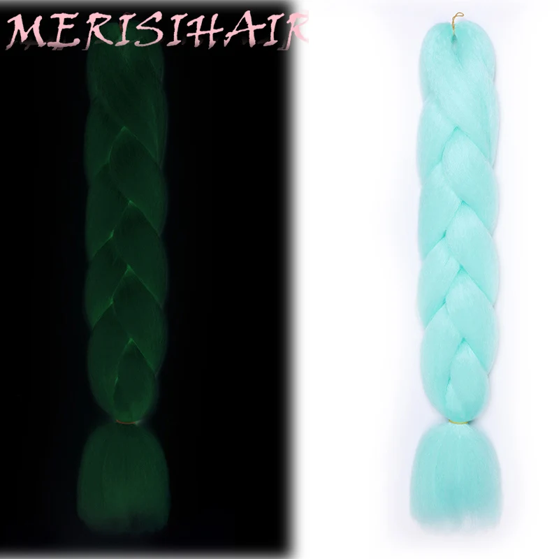 MERISIHAIR, 24 дюйма, огромные косички, длинные, Омбре, Джамбо, синтетические плетеные волосы, вязанные крючком, блонд, розовый, синий, серый, волосы для наращивания, африканские