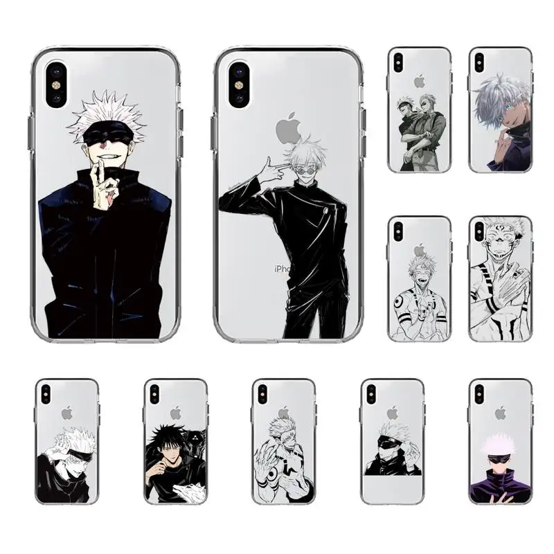 

Jujutsu Kaisen Satoru Gojo Phone Case for iphone 13 11 12 pro XS MAX 8 7 6 6S Plus X 5S SE 2020 XR case