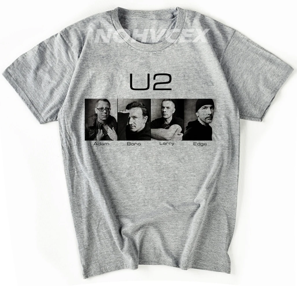 Рок-Группа U2 футболка Альтернативная рок футболка с короткими рукавами Луна и звезда дизайн футболка