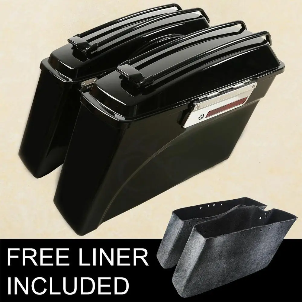 Мотоциклетные жесткие сиденья с защелкой крышки + верхняя направляющая для Harley