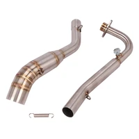 slip on motorcycle exhaust front link pipe head tube stainless steel exhaust system for kawasaki z125 until 2018