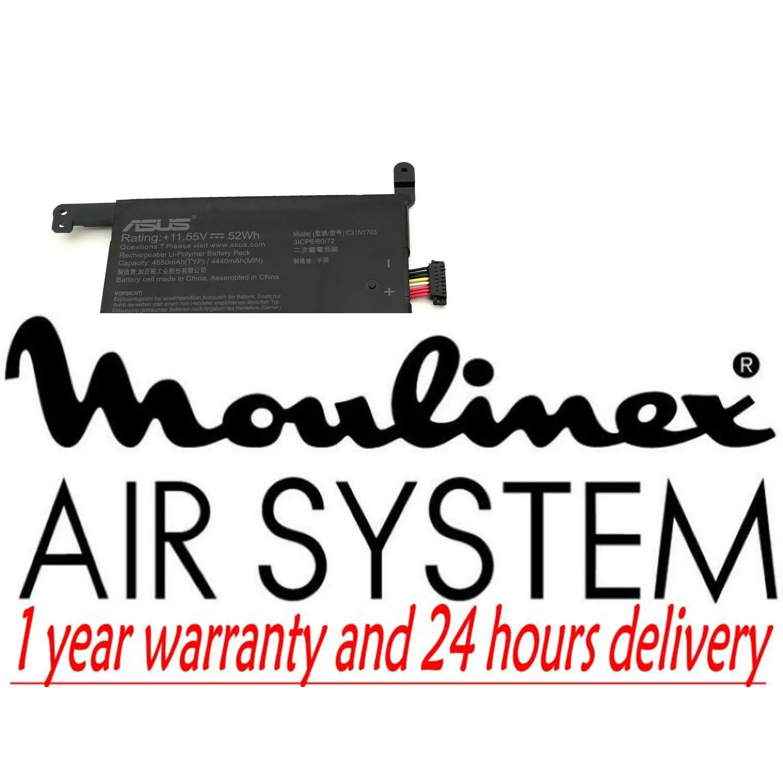 

Новый оригинальный аккумулятор C31N1703 для Asus Zenbook Flip UX561UA UX561UN Q505U Q525UA