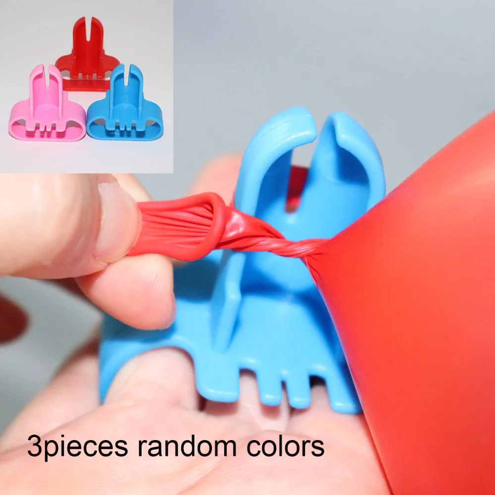 3pcs quick tie tools Дешевые 7/11 пробки держатель воздушных шаров колонна-подставка прозрачный пластиковый шар палочка День Рождения украшения Детские свадебные шары Декор - Цвет: 3pcs quick tie tools