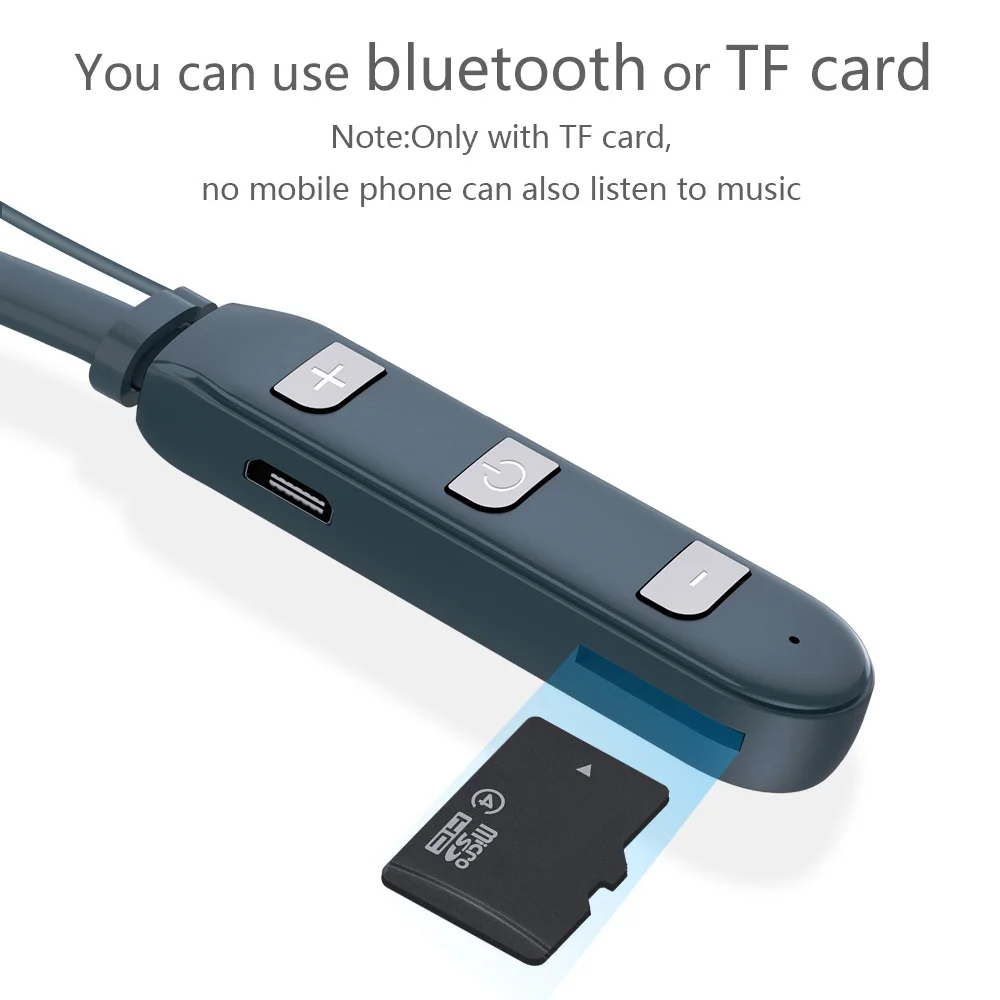 Магнитные Спортивные Беспроводные bluetooth-наушники 9D, стерео наушники, гарнитура с шейным басом, наушники-вкладыши с микрофоном, поддержка TF карты