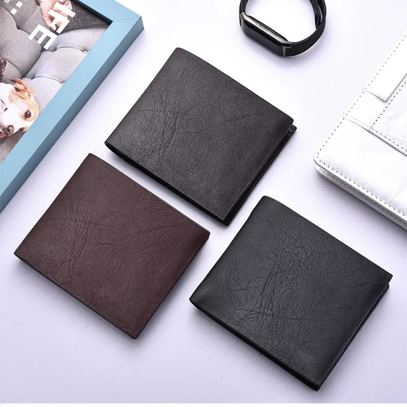 PACGOTH мужской кошелек индивидуальный горизонтальный и вертикальный короткий из