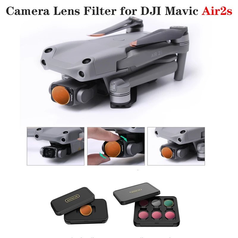 

Camera Lens Filter for DJI Mavic Air2s Professional Lens Filter CPL ND4 ND8 ND16 ND32 ND64 Filter Set Combo Drone Accessories