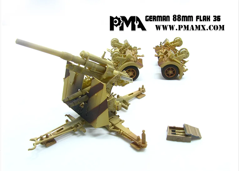 ПМА немецкий 88 мм FLAK 36 1/72 модель готового пистолета| |