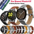 Сменный ремешок для часов GT 3GT3 GT2 42 мм 46 мм, кожаный браслет для наручных часов Huawei Watch GT Runner 46 мм