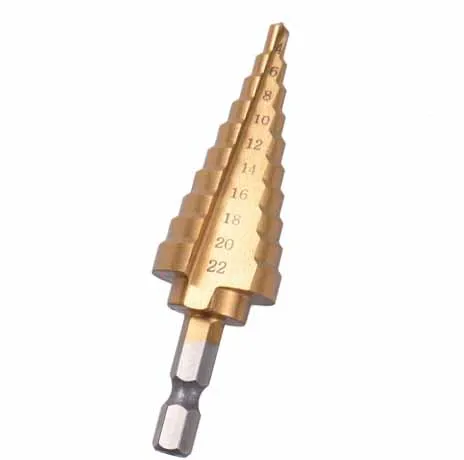 Набор ступенчатых Сверл из быстрорежущей стали конические отверстия