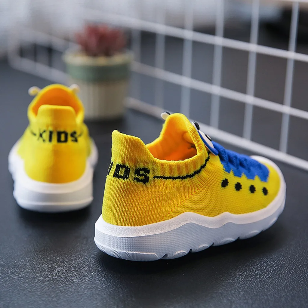 Детские кроссовки для маленьких девочек и мальчиков с милым рисунком спортивные