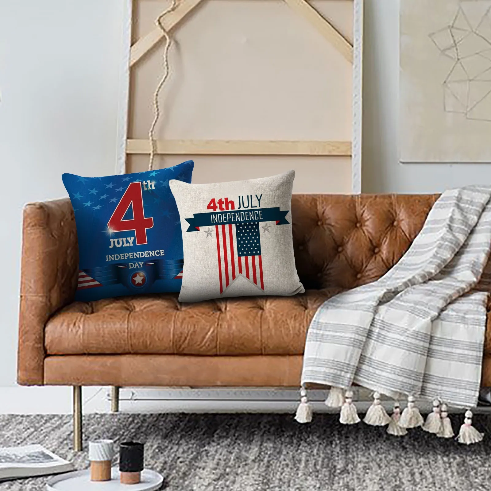 Новые хлопковые льняные карта инструмента узорчатый чехол 45X45Cm Семья Диван