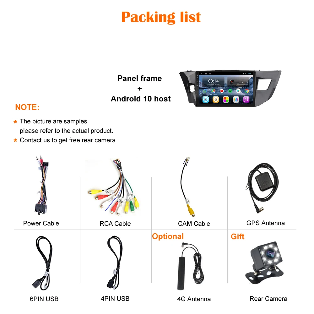 10 'ɺndroid RDS Carplay 4G SIM TOYOTA LEVIN 2014/2015/2016 Автомагнитола Мультимедиа GPS навигация