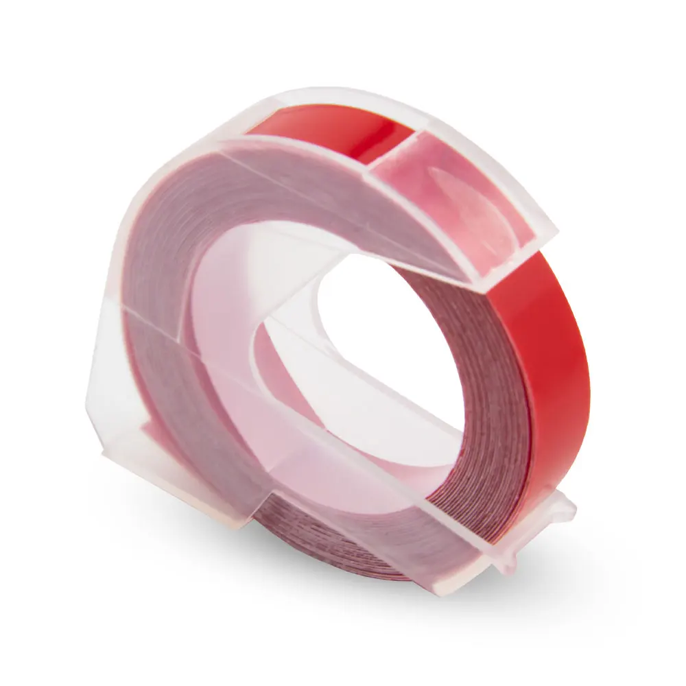 Red Unismar 9 мм Dymo 3D Пластик лента с тиснением тиснение принтер этикеток этикетка Dymo 1610 12965 1880 1540 Motex E101 принтер ПЕЧАТНАЯ МАШИНКА - Цвет: Red
