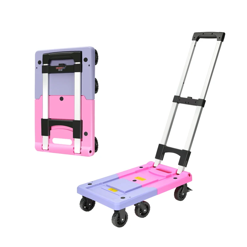 Colorful Heavy Duty Transport Tool Carts Platform Truck Cart Folding Trolley | Luggage