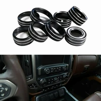 for chevrolet silverado 2014 2018 3pcsair conditioning knob circle ac knob cover air outlet switch button decoration ring trim