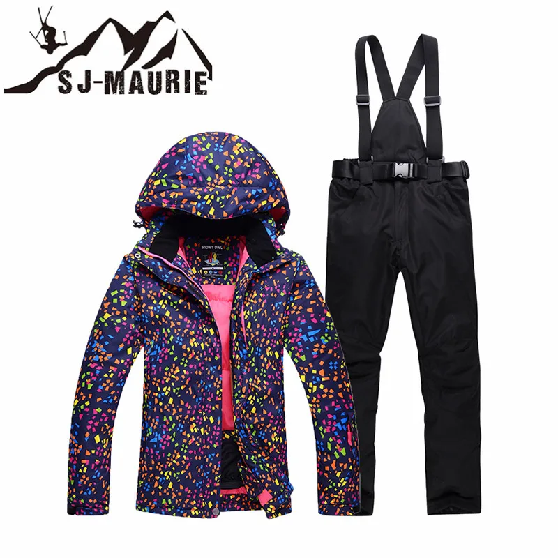 SJ MAURIE 2 шт./компл. лыжные куртки женский лыжный костюм для сноуборда куртка + штаны
