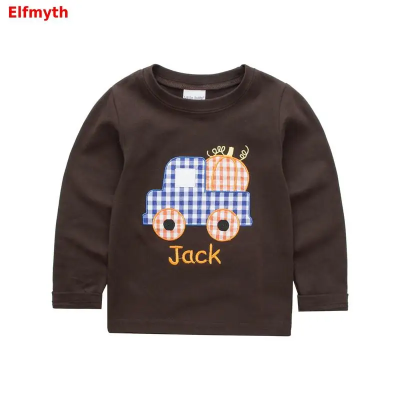 Футболка для мальчиков Elfmyth Детская футболка одежда маленьких весенние топы с