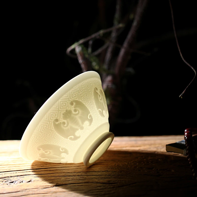 70 мл Нефритовая фарфоровая маленькая чайная чашка Master Health чаша женский чайный