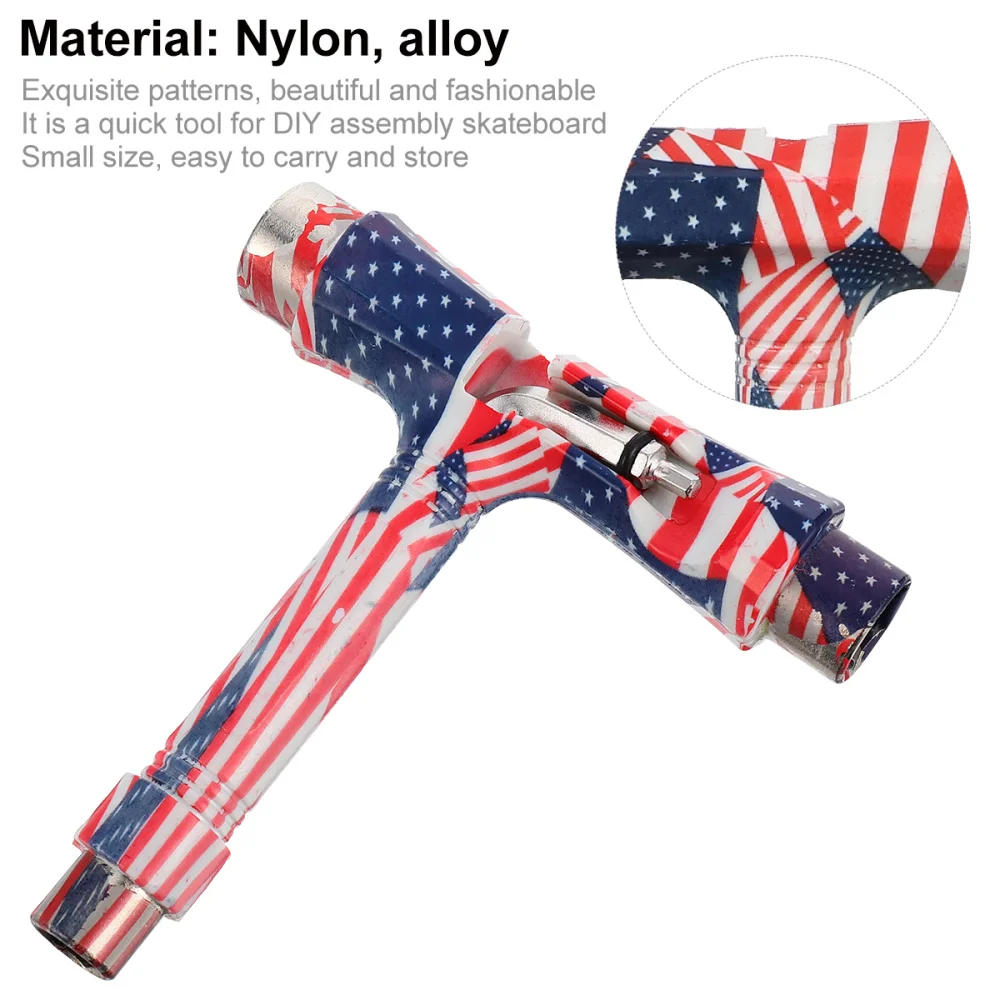 

T Type Wrench Tool Roller Skateboard Repair Tool Adjusting Tool Accessory