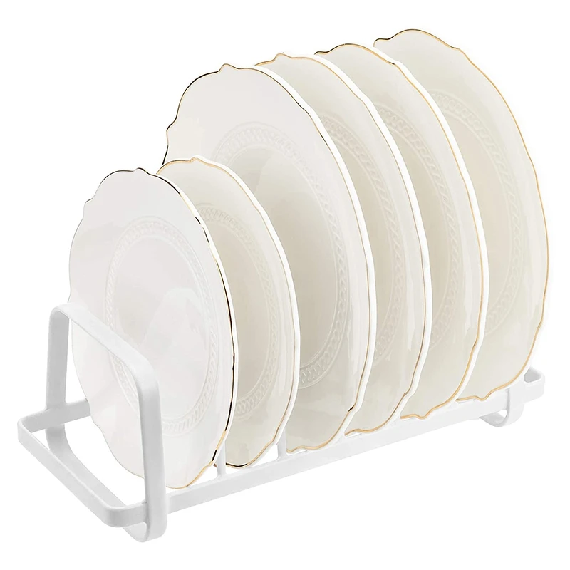 

Pot Lid Holders Pan Rack Organizer Pot Organizer Rack for Cabinet, Bakeware Rack,Kitchen Cabinet Storage Rack Pack of 2