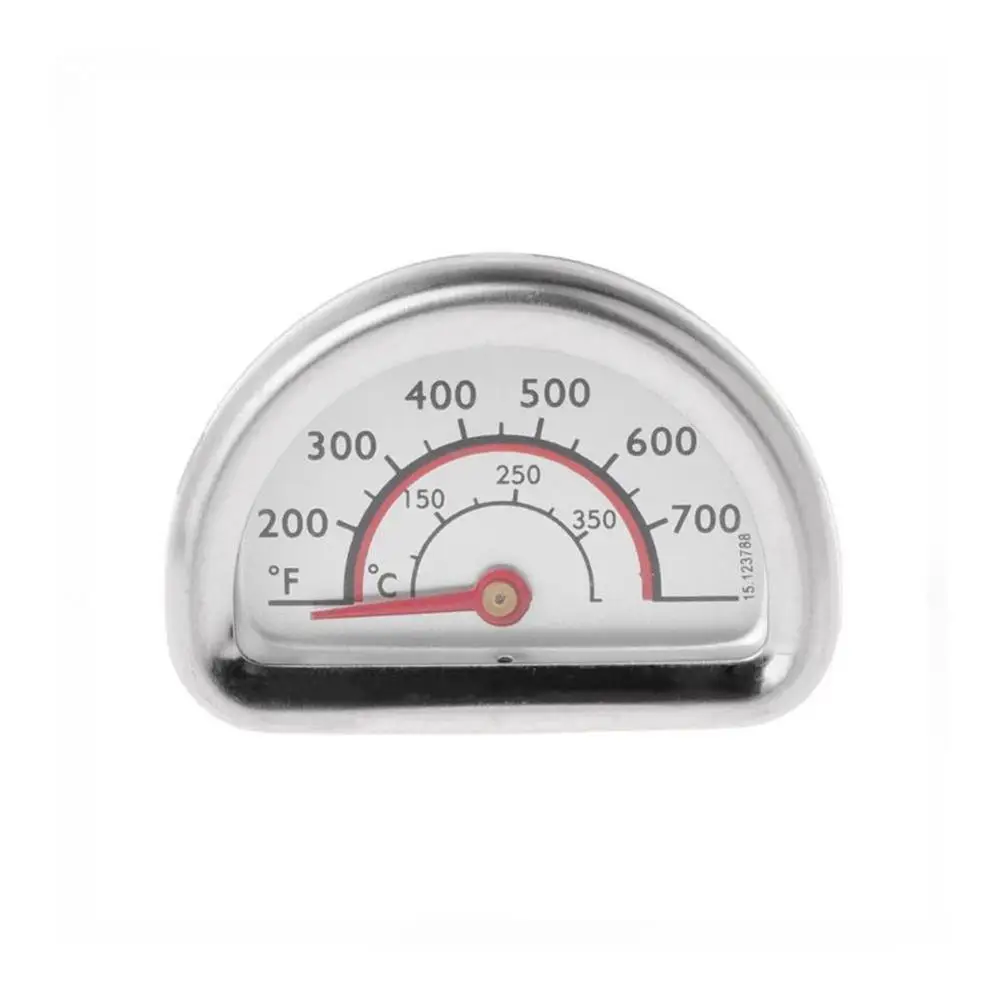 Белый BBQ Barbecue Thermometer Smoker Grill Thermometer Temperature Gauge Stainless Steel Heat Indicator For Charbroil Grill - Цвет: Белый