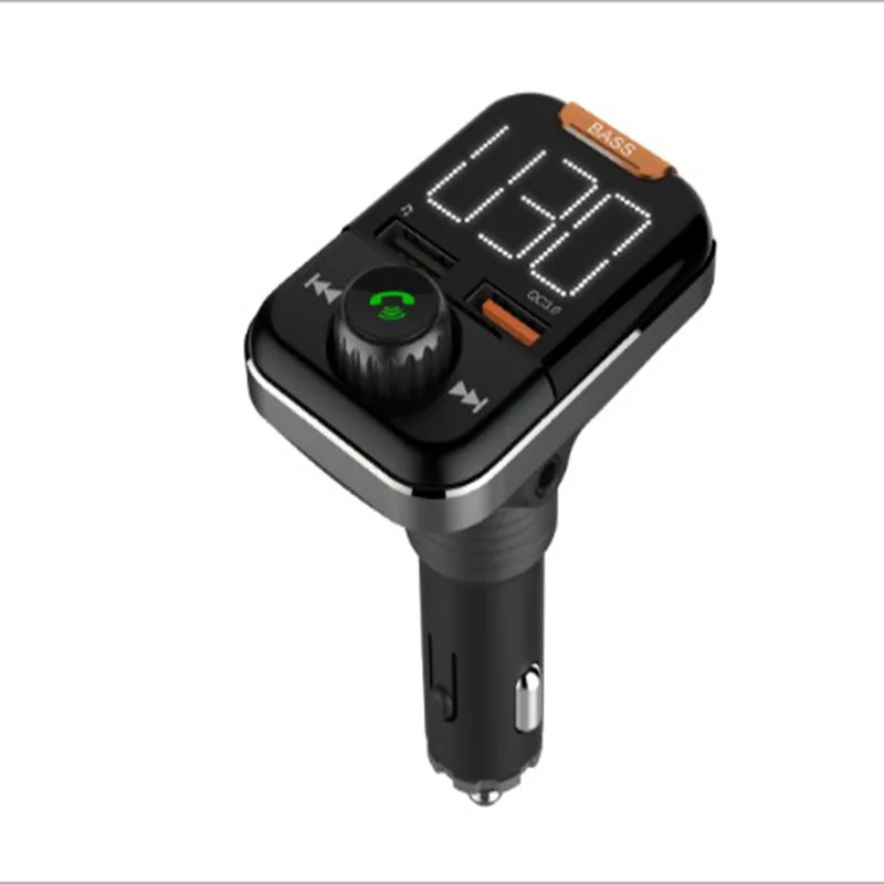 Автомобильный Bluetooth 5 0 fm-передатчик беспроводной свободный Ручной ЖК QC3.0 зарядка