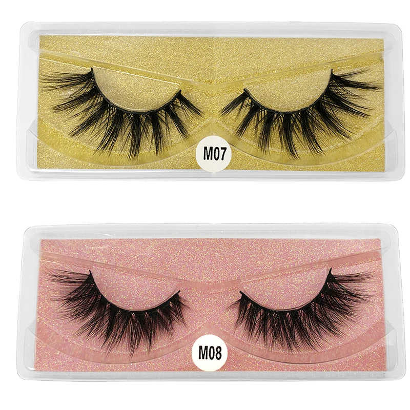 

3d Mink Lashes Wholesale 30/50/100pcs Natural False Eyelashes Pack Makeup False Lashes Bulk Mink Eyelashes Set In Bulk with Case