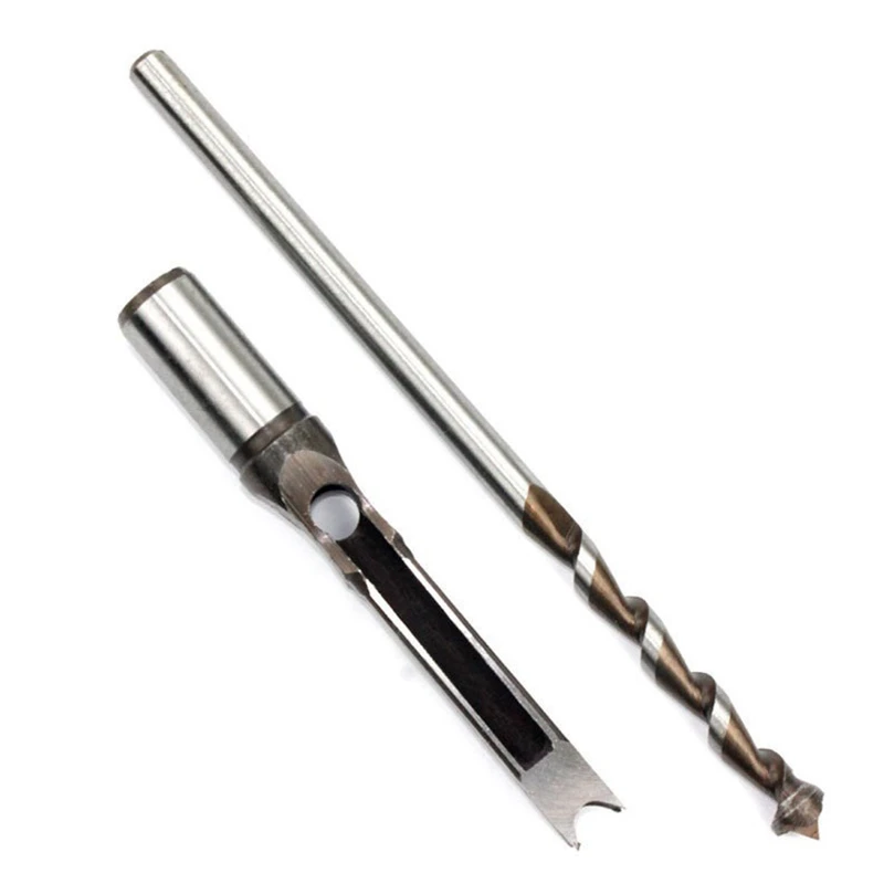 

6Pcs Woodworking Square Hole Drill High-Speed Steel Hollow Square Hole Saw Mortise Chisel Auger Drill Bit Woodworking