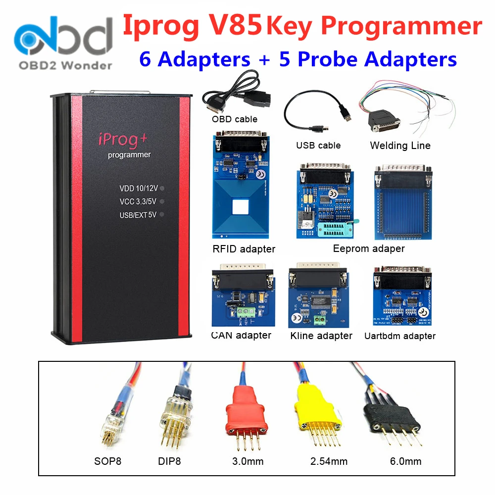 Программатор iProg V86 поддержка IMMO + коррекция odo сброс подушки безопасности адаптер