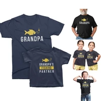 grandpa grandson matching t shirts for fishing grandpa grandpas fishing partner funny t shirts harajuku