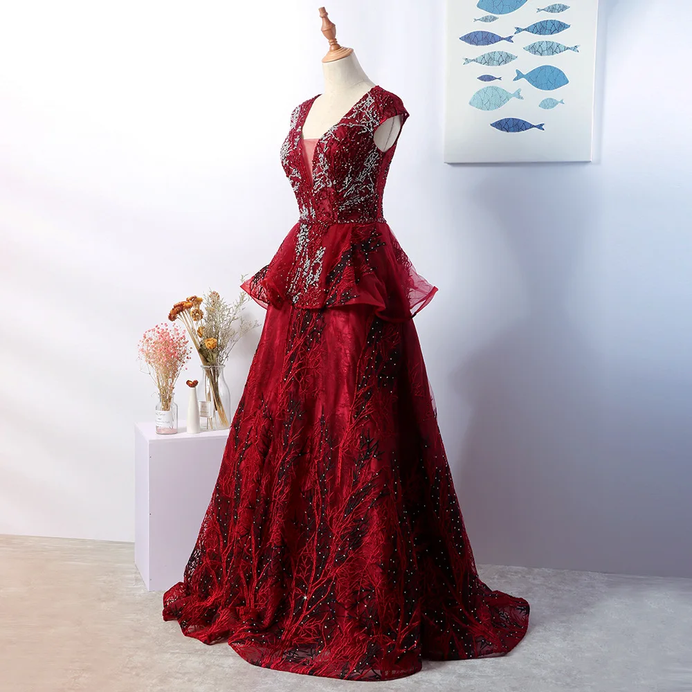 

YILIBER New simple wedding dress backless sleeveless design chiffon lace bride dresses princess dress plus size tailor-made