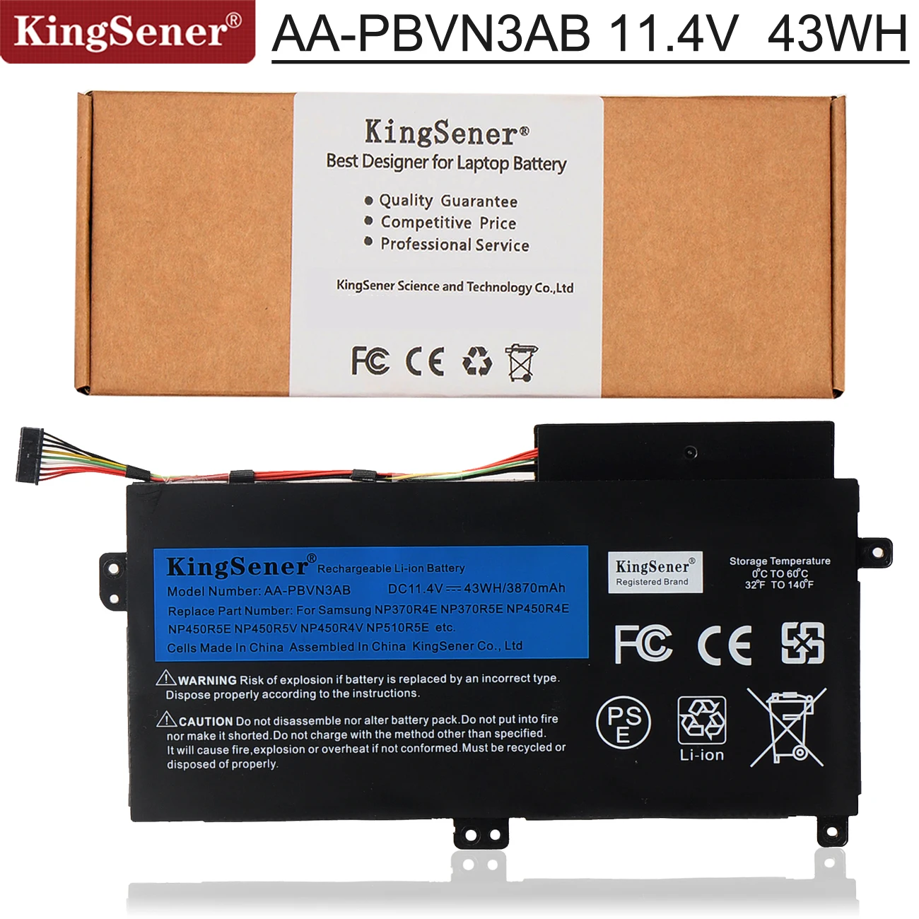 Kingsener-bateria para Computador Portátil para Samsung Fn370e Uso no Laptop Uso com Modelos Fn370e Exc370r5e e Fn370r5v Uso Nos Modelos Hotéis. Baterias p/ laptop