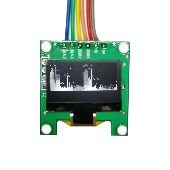 

Small miniature ultra-thin stereo sound control music spectrum display 0.96 Inch OLED screen multi-mode module
